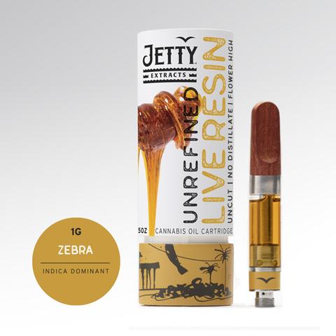 Zebra UNREFINED Live Resin Cartridge 1g