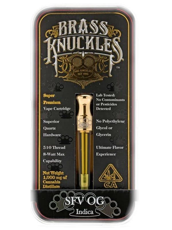 SFV OG Brass Knuckles Vape Cartridge SFV OG Brass Knuckles Vape Cartridge